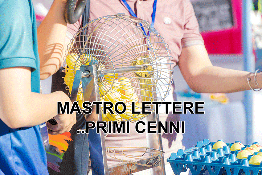 10.Mastro lettere ..primi cenni