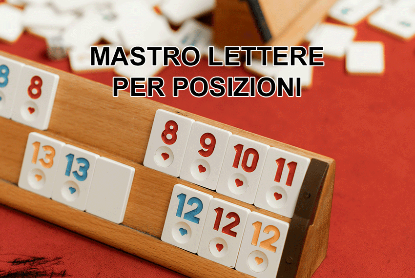 11.Mastro Lettere per posizioni