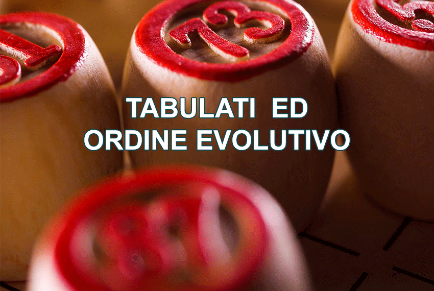 8.Tabulati ed ordine evolutivo